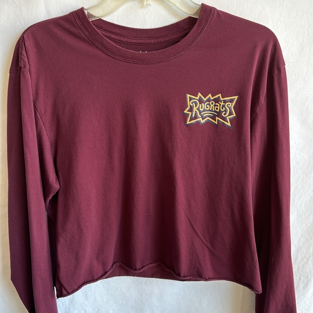 Nickelodeon Rugrats cropped long sleeve tee, size L
